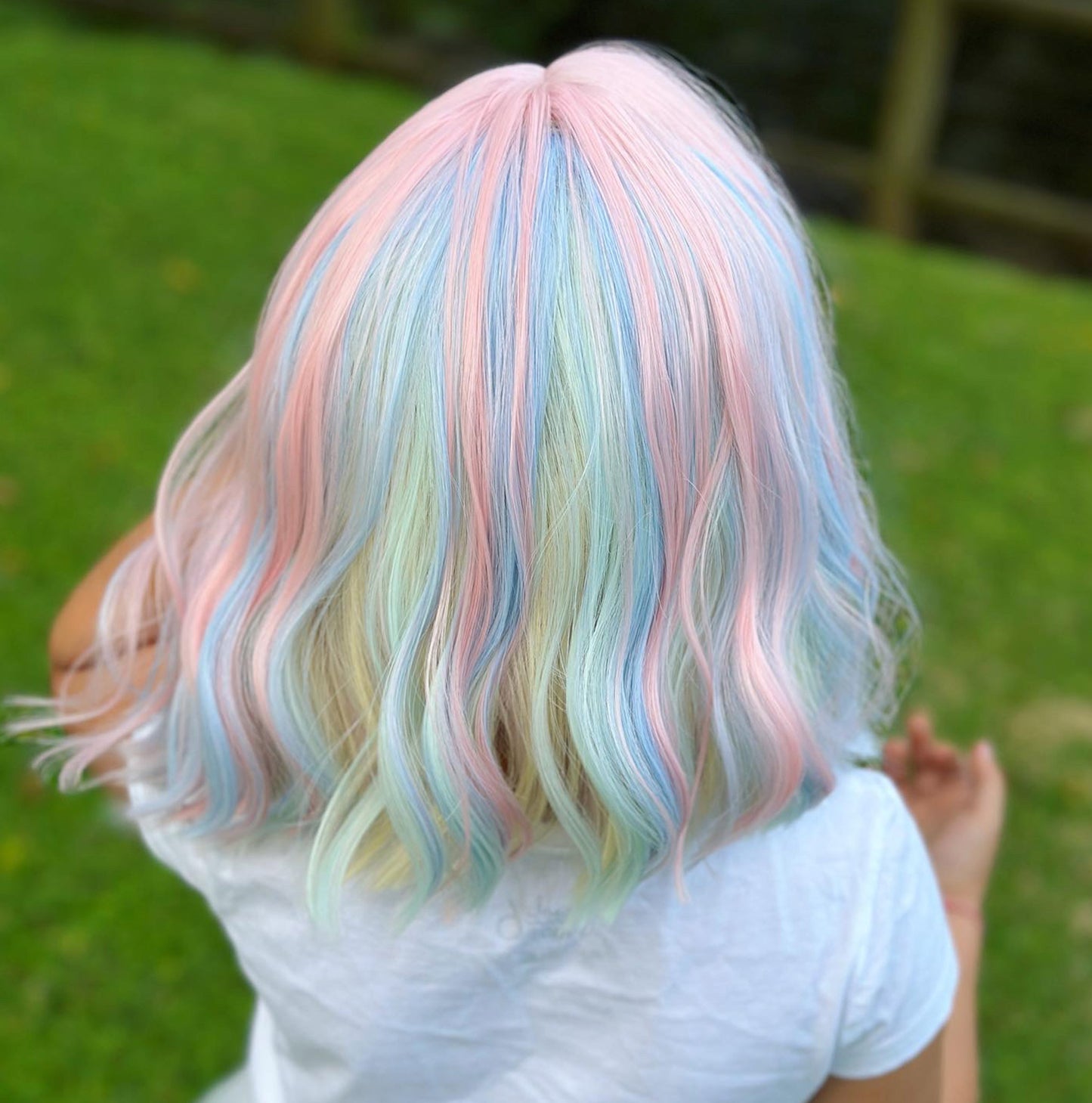 Sorbet Rainbow Wig